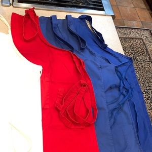 5 Aprons for baking or crafts. 4 adult, 1 child.